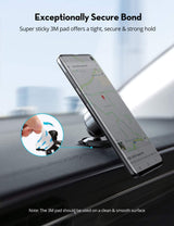 Magnetic Phone Car Mount, Phone Holder for Car, Car Cellphone Holder, Magnetic Mount, Compatible with iPhone 11 Pro XS Max XR X 8 7 Plus Galaxy S10 S9, Note 10, LG G8 Thinq, Pixel 3 XL