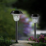 Solar Lights Outdoor Garden Waterproof, 6 Pack Solar Pathway Lights, Warm White, Solar Landscape Lighting Path Lights Auto On Off, for Yard Driveway Walkway Sidewalk Lawn Patio