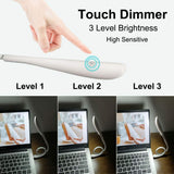 USB LED Light, Flexible LED Reading Light with Dimmable Touch Switch and Flexible Arm to Light up PC Notebook and Laptop Keyboard