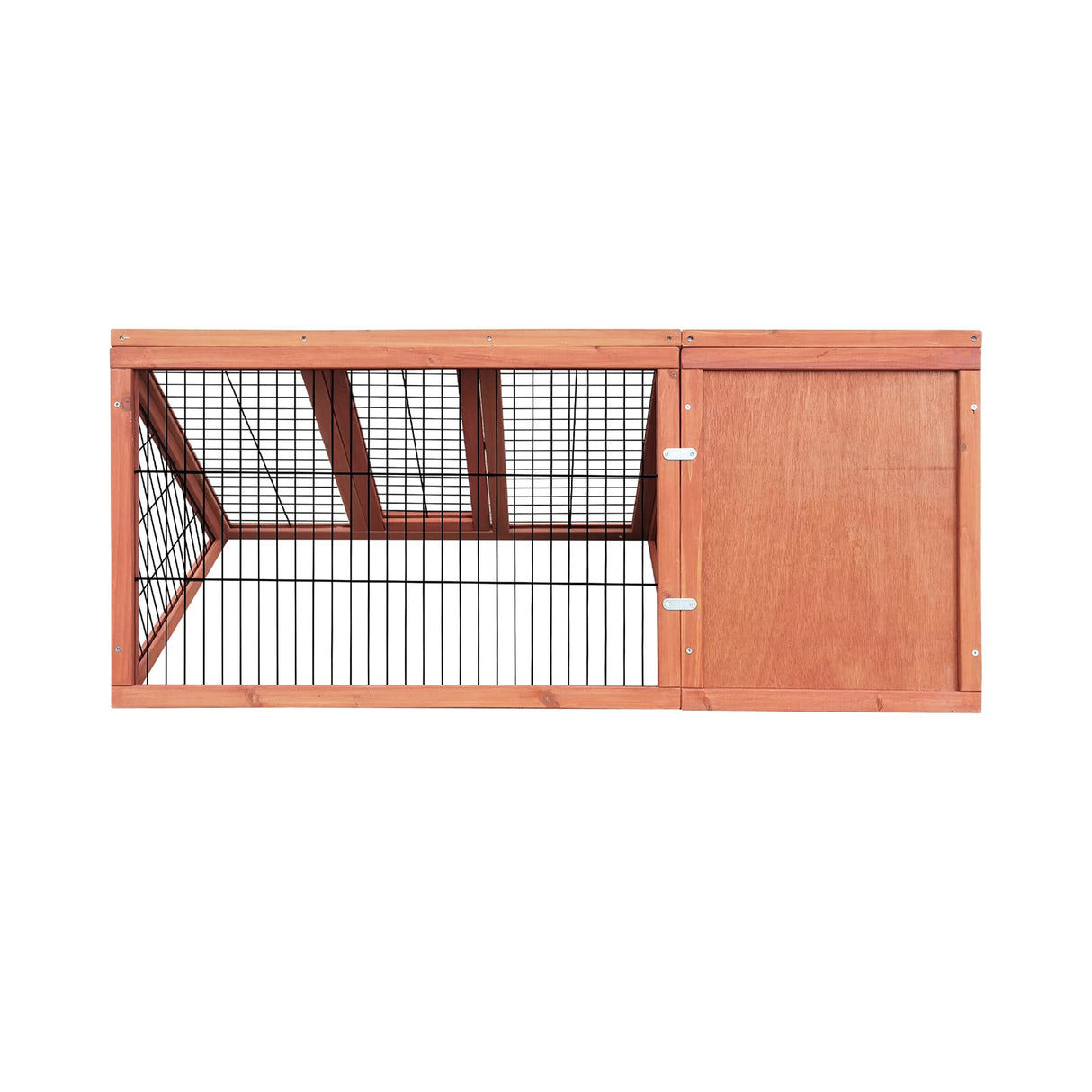 Rabbit Hutch, Alopet Chicken Coop with 2 Doors 117 x 50 x 45cm