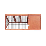 Rabbit Hutch, Alopet Chicken Coop with 2 Doors 117 x 50 x 45cm