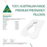 Australian Made Pregnancy/Maternity/Nursing Pillow Body Feeding Support (Pillowcase Included) (White)