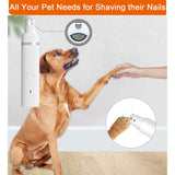 Dog Clipper Dog Grooming Kit with 4 Cutter Head and 4 Guide Combs, Dog Nail Grinder Dog Nail Trimmers, Electric Quiet, USB Rechargeable, Trimming Dog's Hair Around Paws, Eyes, Ears, Face, Rump