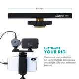 Vlogging Kit for iPhone - Lightning Compatible Video Vlog Kit - Accessories: Phone Tripod, Phone Mount, LED Light and Shotgun Microphone - for YouTube Starter Kit or iPhone Vlogging Kit