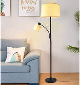 LED Floor Lamp for Reading, Standing Lamp with Adjustable Side Light