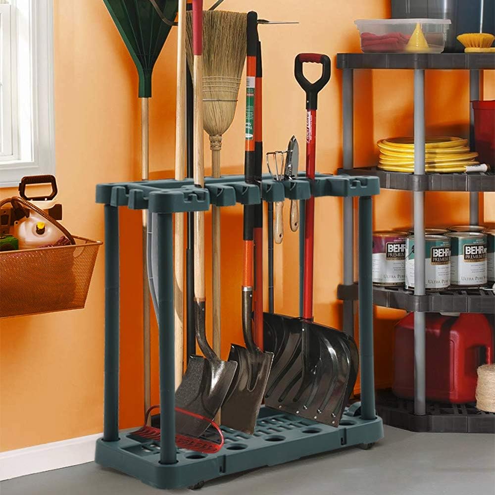 Garden Farm Shed Garage Tools Storage Rack Long Short Handles Organizer Holder