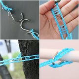 Nylon Clothesline 5m Adjustable Portable Washing Line Windproof Non-Slip for Home Hotel Travel Outdoor Camping Hanger Rope