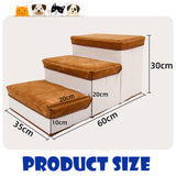 Dog Stairs for Small Dog, Dog Steps for High Beds, Pet Steps for Couch Sofa Under 60 Pounds