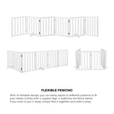 Foldable Dog Gate Wooden Pet Fence