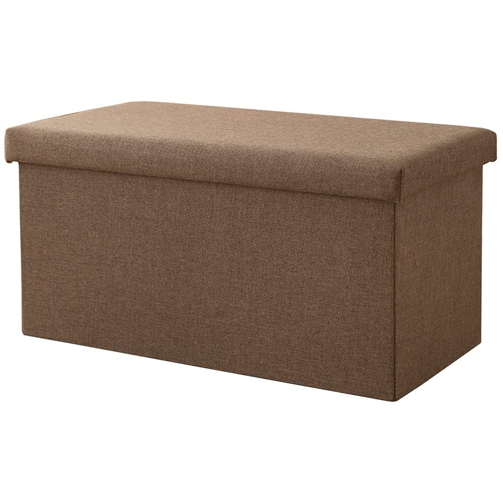 Foldable Linen Storage Ottomans Cube Toy Chest