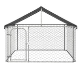 Outdoor Dog Kennel with Roof 200x200x150 cm