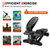 Fitness Portable Stair Stepper for Exercise - Mini Stepper Fitness Equipment with LCD Monitor, Resistance Bands and Floor Mat