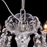 Modern 8 Lights Crystal Chandelier Clear Ceiling Light Droplets Pendant Light Lamp Decor for Living Room, Hotels, Hall Way, Bars, Restaurants E14 Bulbs Height