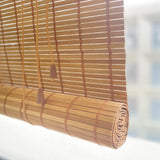 Bamboo Blinds, 34" W x 60" H Roman Window Shades for Home Office Hotel, Roll Up Blinds and Shades for Patio Indoor Outdoor Porch