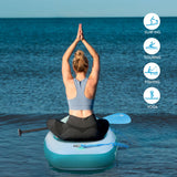 Stand Up Paddle Board, 10.6'x32''x6'' Inflatable Paddle Board with SUP Accessories, Included Hand Pump, Adjustable Paddle/ Seat, Waterproof Bag, for Yoga, Fishing, Touring