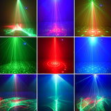 Disco Lights, New Upgraded USB DJ Party Northern Lights ,Sound Activated 120 LED Patterns and Strobe Flash Effects with Remote Control for Holidays, Parties, Halloween and Christmas (Black)