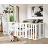 Foldable Dog Gate Wooden Pet Fence