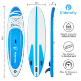 Stand Up Paddle Board, 10.6'x32''x6'' Inflatable Paddle Board with SUP Accessories, Included Hand Pump, Adjustable Paddle/ Seat, Waterproof Bag, for Yoga, Fishing, Touring