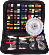 Sewing Kit for Traveling, 128 Pcs DIY Sewing Supplies Embroidery Sewing Needles Scissor Tape Craft Quilting Stitching Mom Gifts, Home and Emergency Use