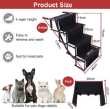 Extra Wide Dog Car Ramp for Large Dogs,Support up to 176 lbs, Portable Aluminum Foldable Pet Ramp with Non-Slip Surface, Pet Ramp Help Your Dog Easy Get in & Out of SUV,High Beds &