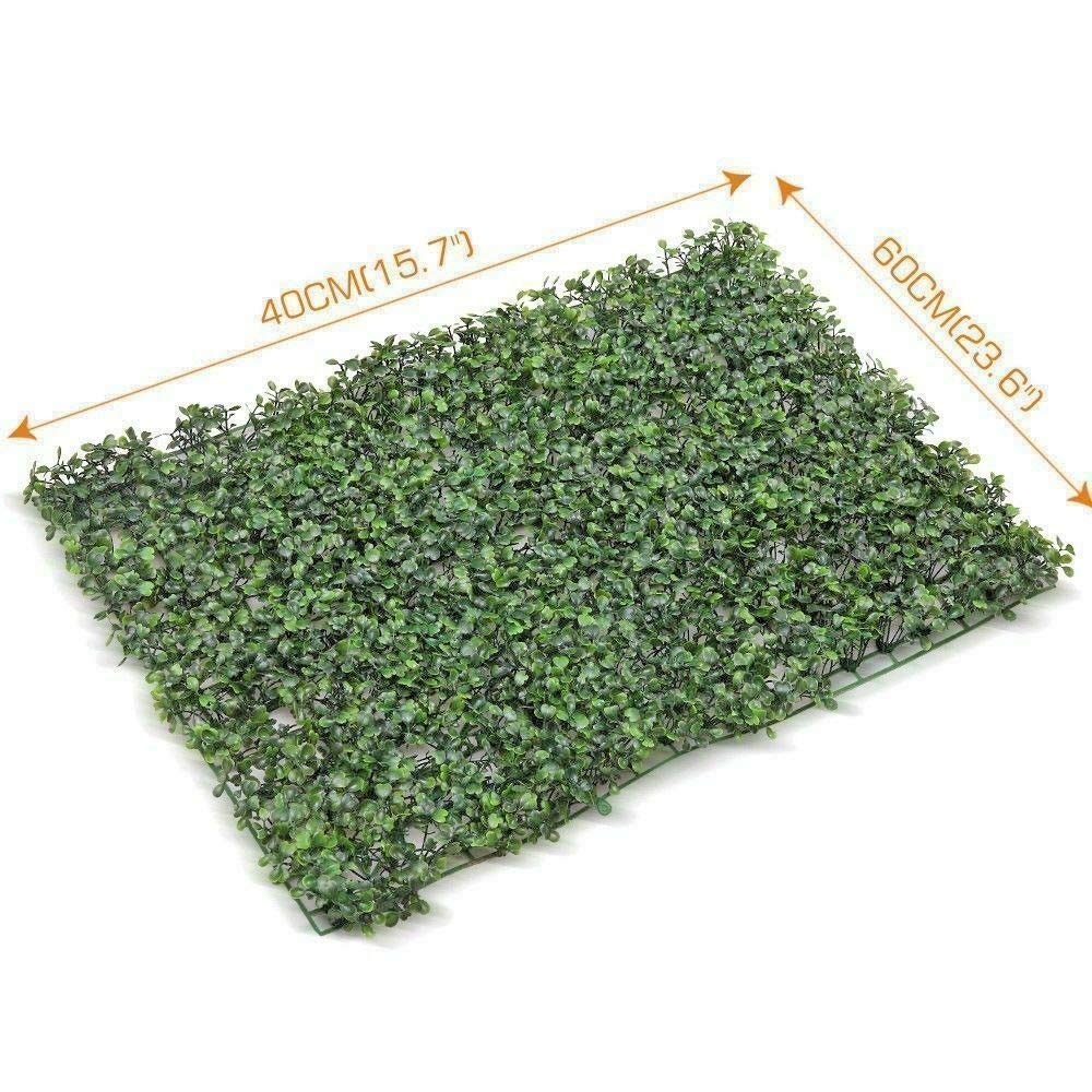 10 x Marlow Artificial Hedge Grass Boxwood Garden Green Wall Mat Fence Outdoor