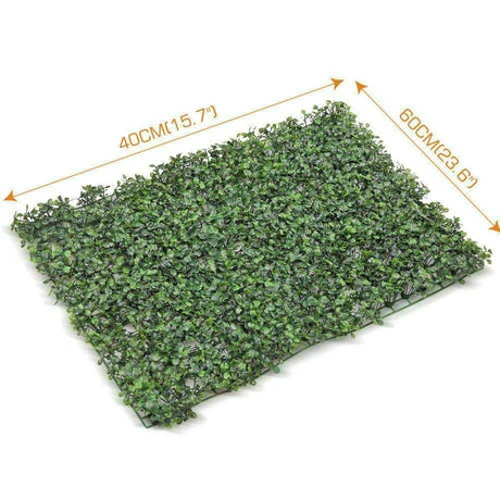 10 x Marlow Artificial Hedge Grass Boxwood Garden Green Wall Mat Fence Outdoor