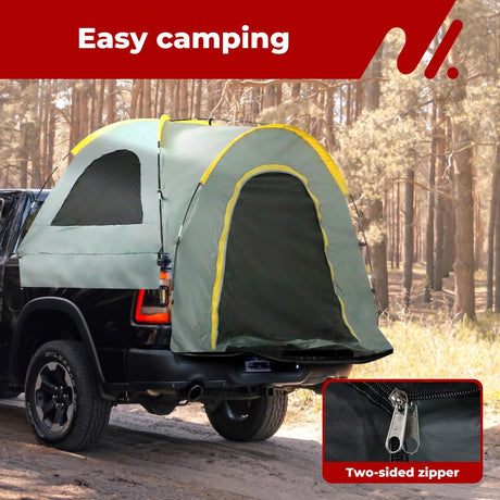 Camping Pickup Truck Tent 2 Person, Trayback UTE Cargo Tents Car Automotive Accessories Caravan Gear, Camp Tailgate SUV Self-Driving Waterproof Carry Bag Travel Hiking Short Bed