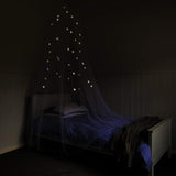 Kids Hanging Bed Canopy for Girls Bed or Boys with Glow in The Dark Stars. The Bed Netting Will Light up Your Child's own Galaxy