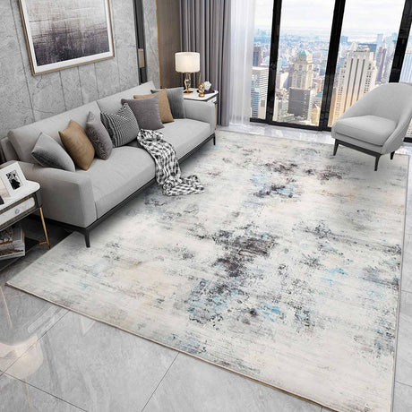 Area Rugs, Modern Soft Abstract Rugs for Living Room, Bedroom, Kitchen, Dining Room, Medium Pile Home Decor Carpet Floor Mat (Grey 9, 200 * 250CM)