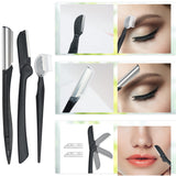 11 piece eyebrow set, professional eyebrow grooming set, eyebrow scraper eyebrow comb eyebrow clip eyebrow clipper eyebrow brush, eyebrow trimmer set