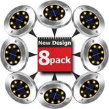 8 Pack Solar Lights Outdoor Solar Garden Lights