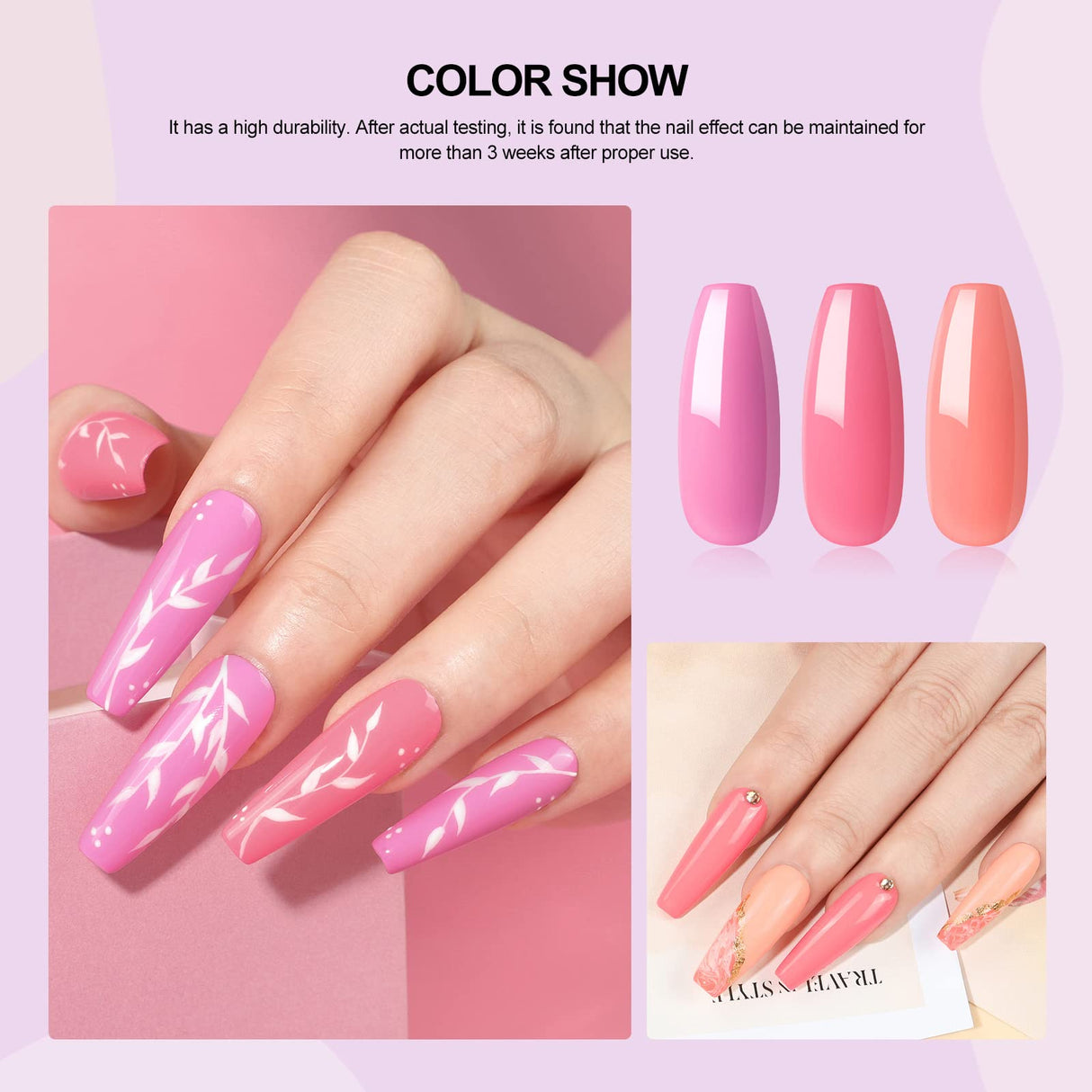 Gel Nail Polish Set with Nail Drill Machine 36W U V Nail Lamp 10 PCS Soak off Gel Polishes 3 PCS Poly Nail Gel Base Coat Top Coat and Nail Tools Decoration for Nail DIY Design Starter Kit