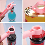 2Pcs Multifunction Jar Can Beer Bottle Openers,4 in 1 Bottle Opener Multifunction Jar Can Beer Bottle Opener,4 in 1 Multi Function Can Opener Bottle Jar Can Beer Bottle Opener,Cute Bear Bottle Opener