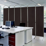 6-Panel Folding Room Divider, Privacy Screen, Portable Polyester Fabric Wall Divider and Separator, Freestanding Privacy Protection for Living Room, Bedroom, Office