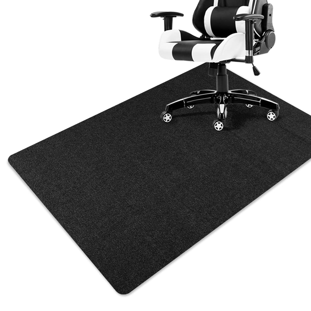 Office Chair Carpet Mat for Wooden Hard Floor & Ceramic Tile (Rolled Package), Large Carpet Protector Floor Mat for Gaming Rolling Chair, Computer Desk, Office Under Desk, Home (90x120cm)