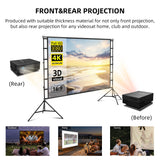 Projector Screen with Stand, 150 inch 16:9 Portable for Home Theater, Outdoor Indoor Party, Backyard Cinema.