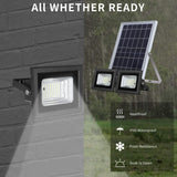 Solar Flood Lights Outdoor Dusk to Dawn Remote Solar Lights 10W 6V 13.6"x 9.3"