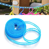 Nylon Clothesline 5m Adjustable Portable Washing Line Windproof Non-Slip for Home Hotel Travel Outdoor Camping Hanger Rope