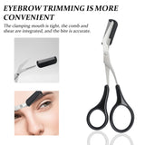 11 piece eyebrow set, professional eyebrow grooming set, eyebrow scraper eyebrow comb eyebrow clip eyebrow clipper eyebrow brush, eyebrow trimmer set