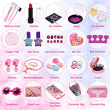 31 PCS Kids Makeup Toy Kit for Girls, Fake Makeup Set Toy W/Toddler Purse,Handbag, Toy Phone,Cosmetics Accessories,Pretend Play Beauty Set,Birthday Toy 3 4 5 6 7 8 Years Old Kids