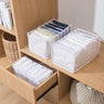 Wardrobe Clothes Organizer,3 Pcs 7+7+9 Grids Washable Clothes Storage for Folded Jeans Shirts,1 Small+1 Middle+1 Large Foldable Drawer Clothes Compartment Storage Box for Adults Underwear Pants