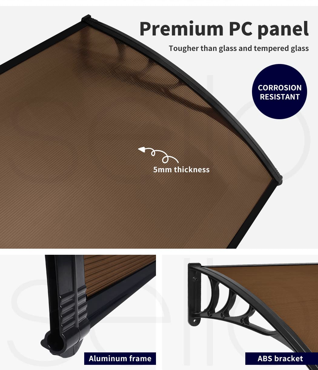 Mountview Window Door Awning Canopy Outdoor Patio Sun Shield Rain Cover 1 X 1.2M