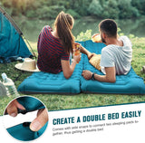 Camping Mat Self Inflating Camping Sleeping Mat, 10cm Thick Ultralight Camping Mattress with Pillow Folding Sleeping Pad Camp Air Bed Compact Inflatable Roll Camping Mattress for Outdoor