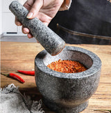 Solid Stone Food Preparation Unpolished Granite Spice Herb Grinder Kitchen Tools