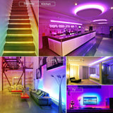 LED Strips Lights, ALED LIGHT 5050 RGB 2x5 Meters LED Strip Lights 12V Waterproof Light Band With Remote