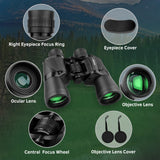 Binoculars for Adults,20 x 50 High Power Binoculars for Bird Watching,Waterproof Binoculars Professional with Porro BAK4 Prism Len Multilayer-Coated Lenses for Hunting Concert,Theater