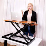 Standing Desk Wide Height Adjustable Quick Sit Stand Computer Desk Converter