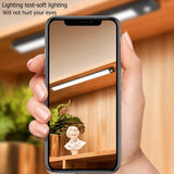 Closet Lights, 40cm LED Under Cabinet Lighting, 69-LED 6000K Wireless Motion Sensor Night Light to Anywhere USB Rechargeable, with Large Capacity Battery Operated for Kitchen/Hallway/Stairs/Wardrobe