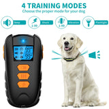 Dog Training Collar, Dog Shock Collar with 1650Ft Remote, IPX7 Waterproof Dog Collar with Beep, Vibration, Shock, Adjustable 0 to 99 Shock Vibration Levels Dog Training Set for Small Medium Large Dogs