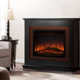 Devanti Electric Fireplace Mantel Portable Wood Heater 3D Flame Effect 2000W